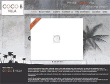 Tablet Screenshot of coco-b-villa.com